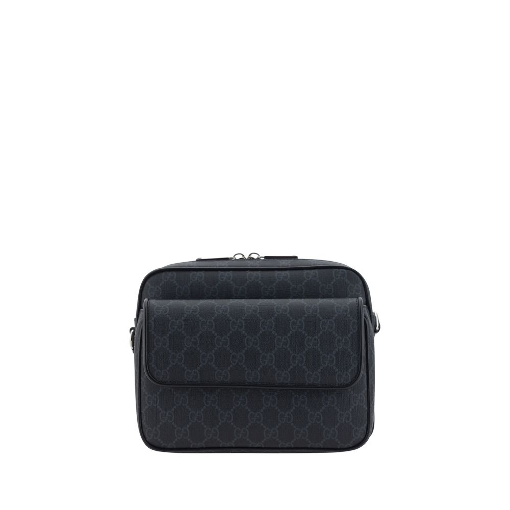 Gucci Gray Polyester Shoulder Bag - Allority