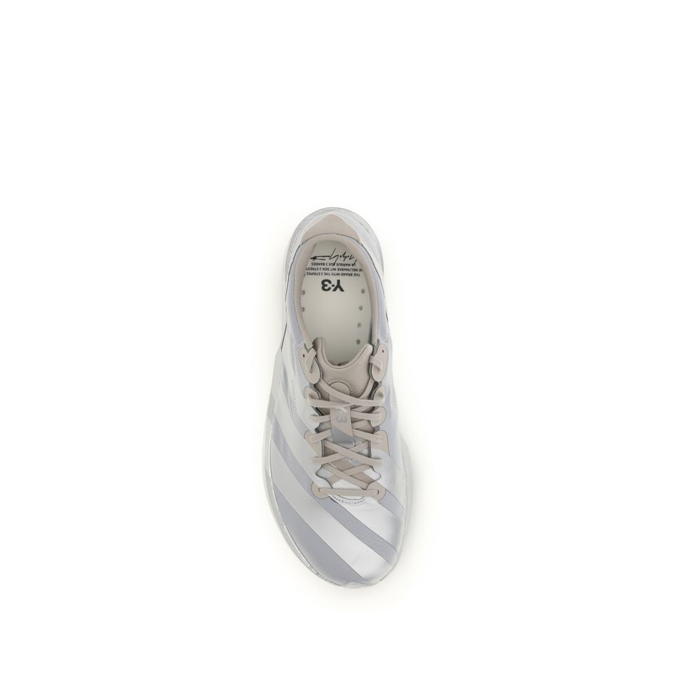 Y-3 Gray Fabric Athletic Sneakers - Allority