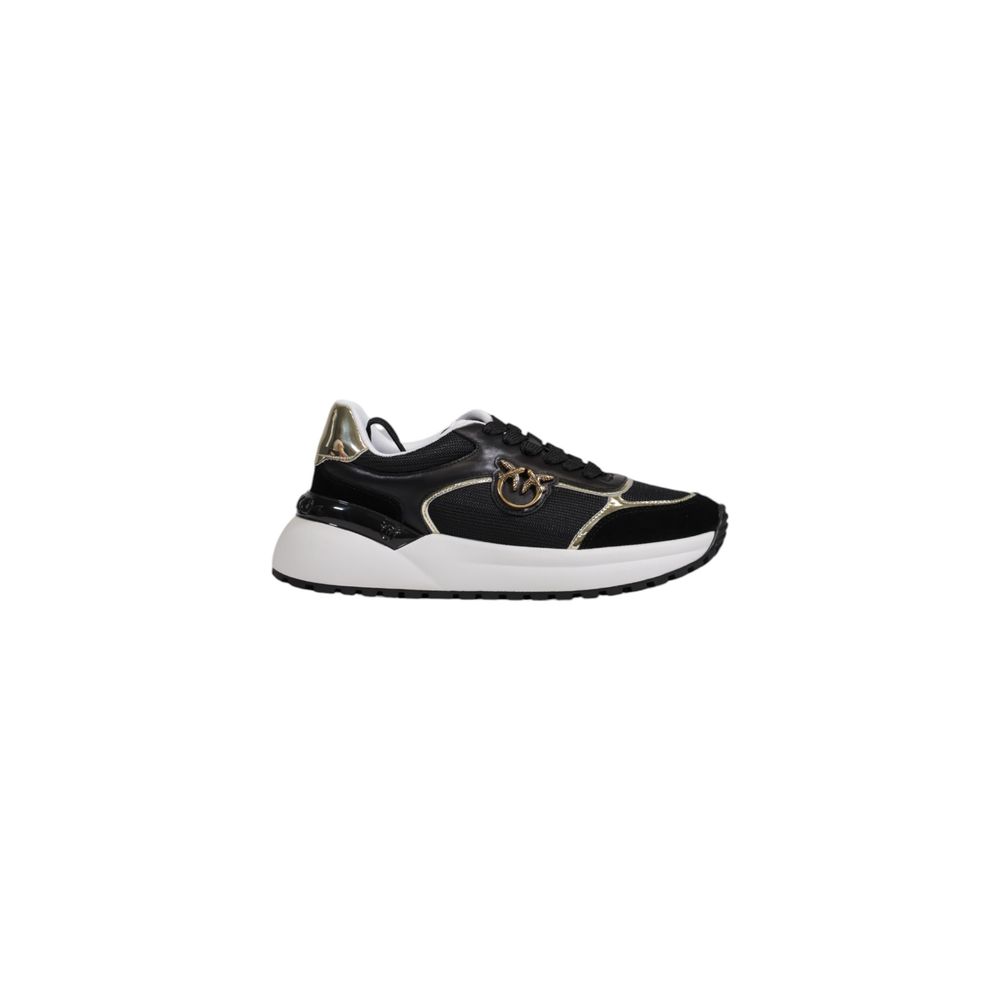 PINKO Black Leather Low Top Sneakers - Allority
