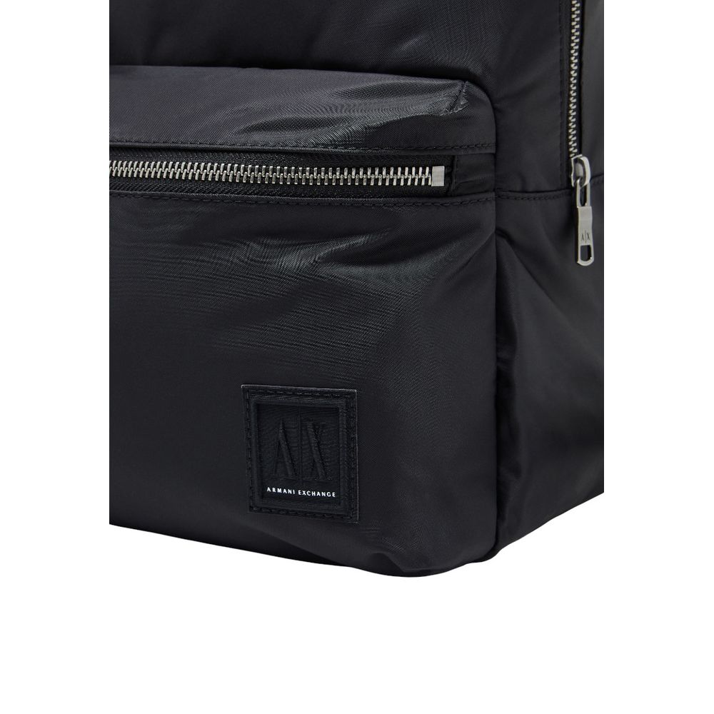 Armani Exchange Black Polyamide Backpack - Allority