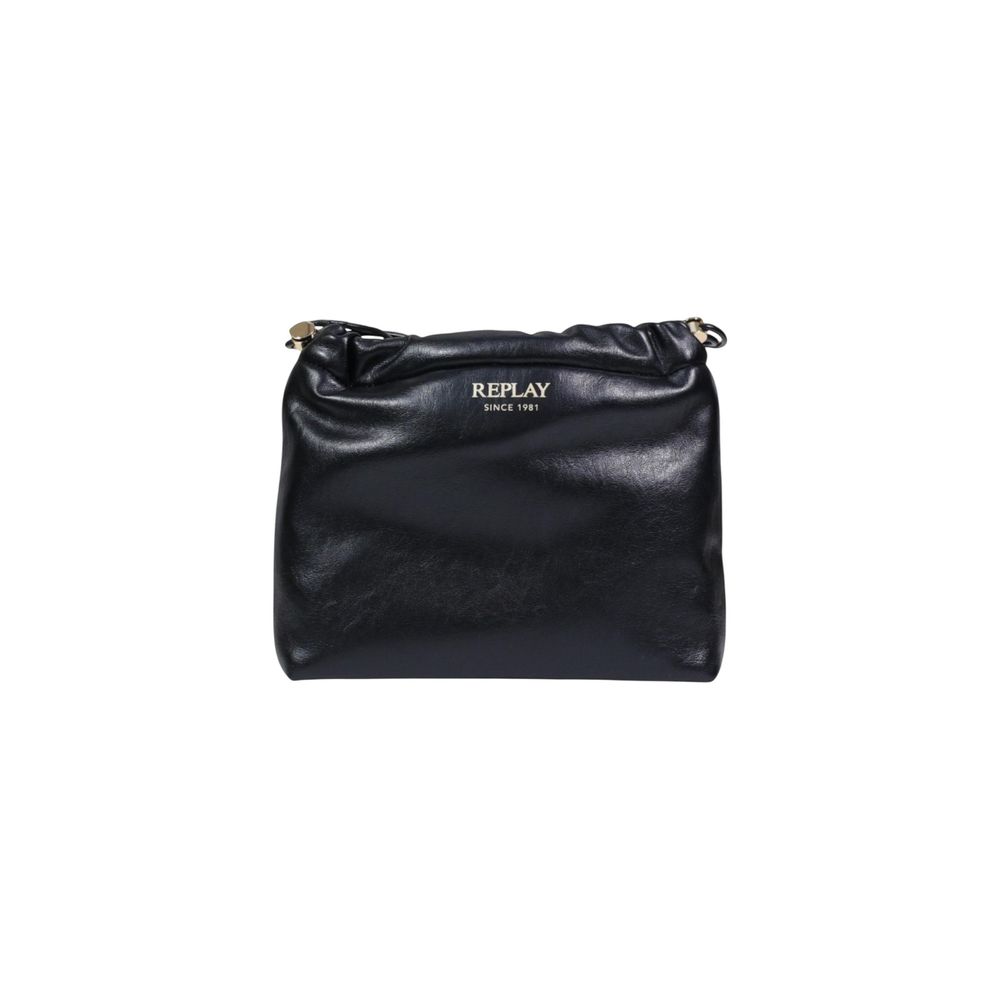 Replay Black Polyester Handbag - Allority