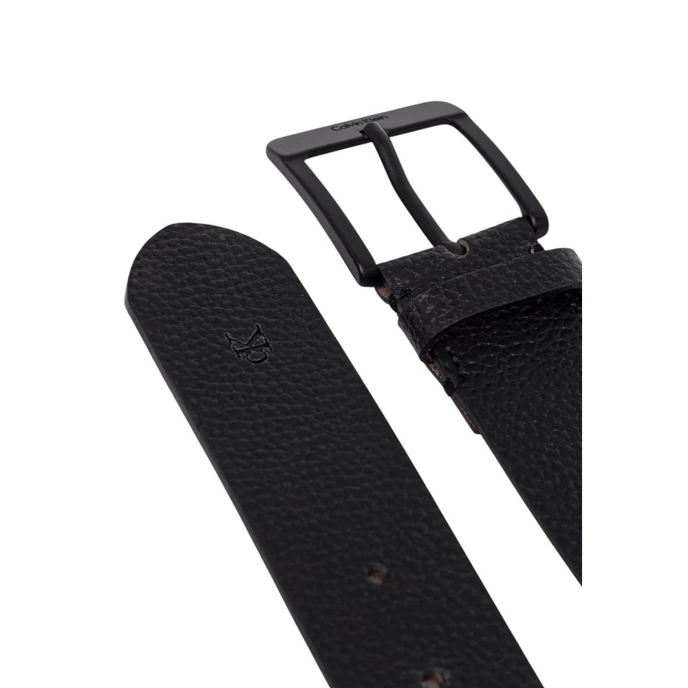 Calvin Klein Black Leather Regular Belt - Allority