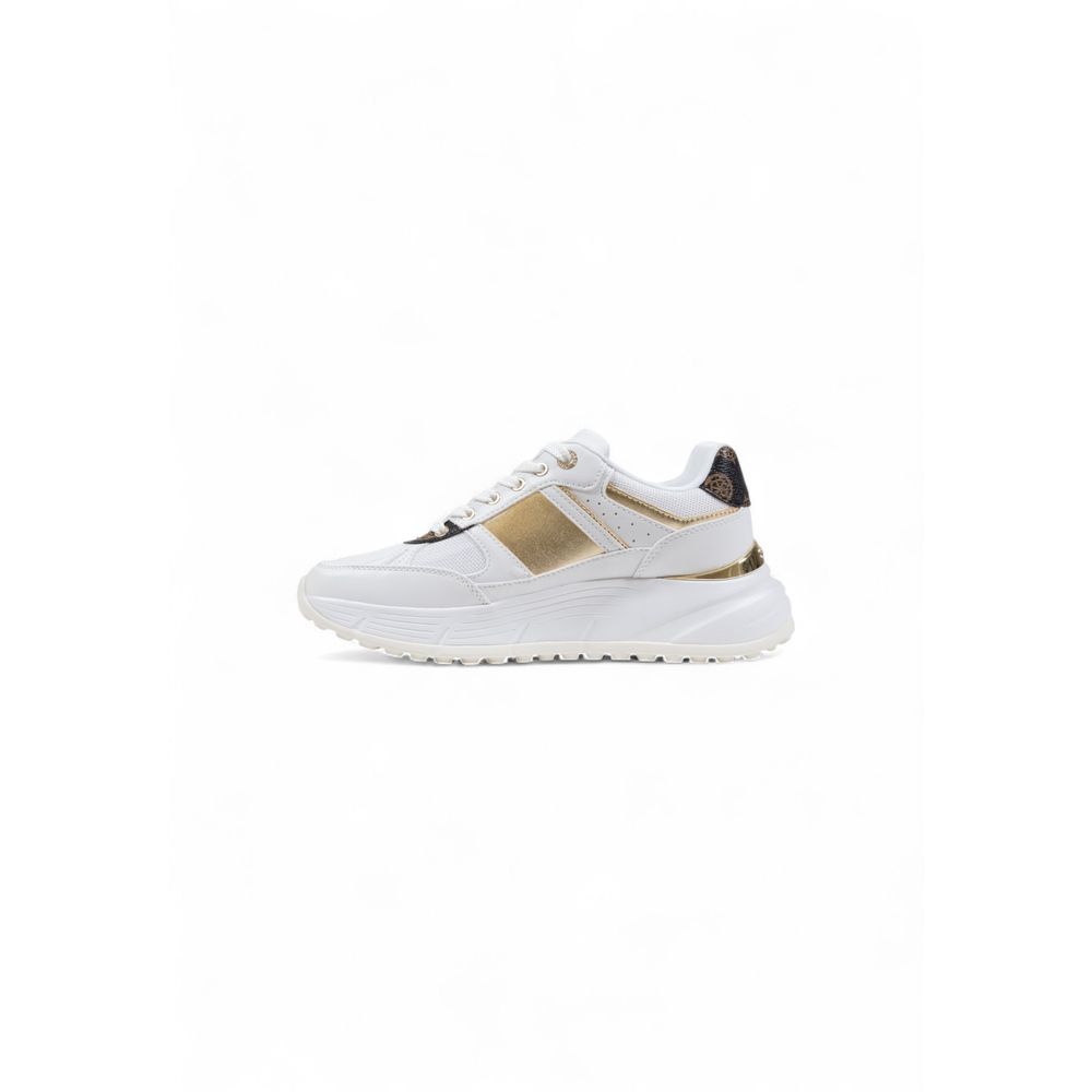 Guess White Polyethylene Chunky Sneakers - Allority