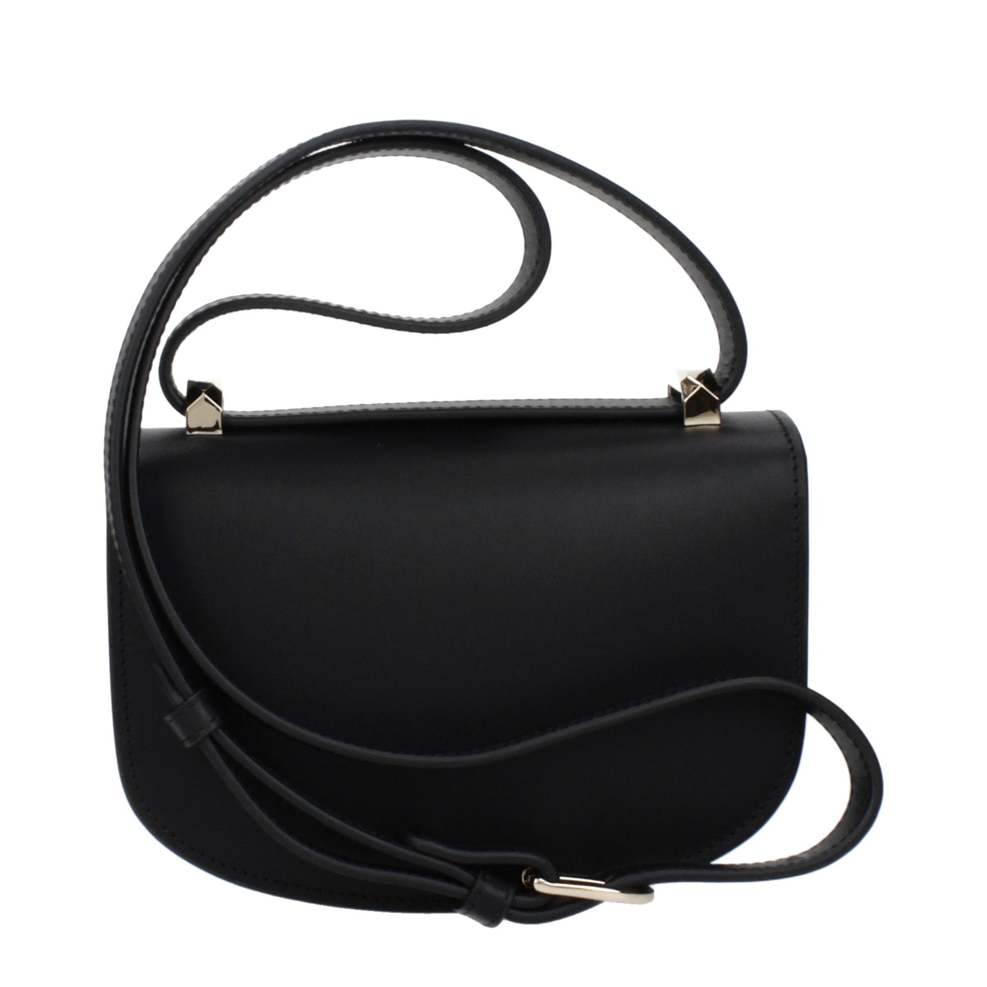 A.P.C. Black Leather Shoulder Bag - Allority