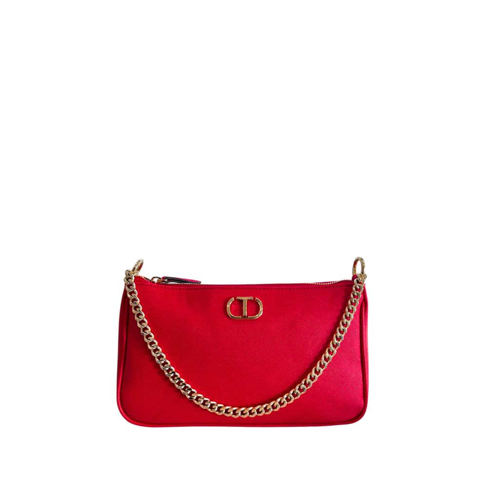 Twinset Red PU Women Crossbody Bag - Allority