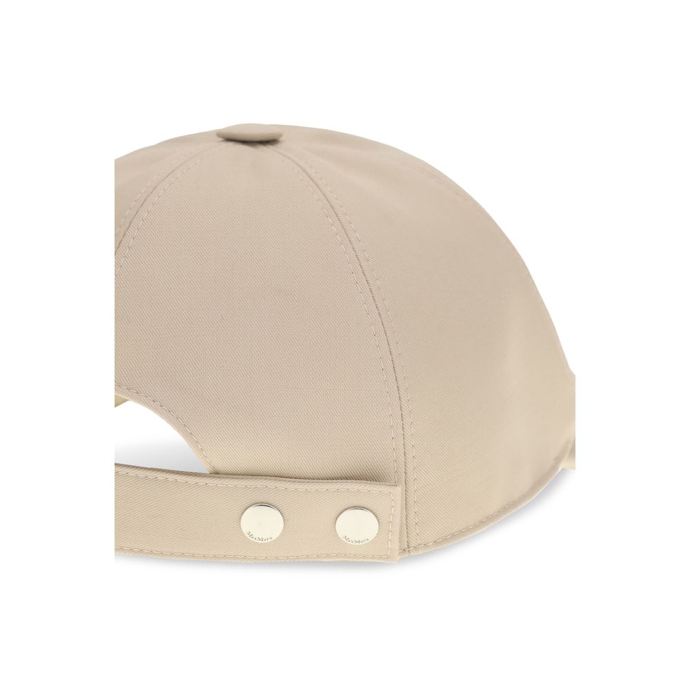 Max Mara Beige Cotton Cap (Baseball Hat)