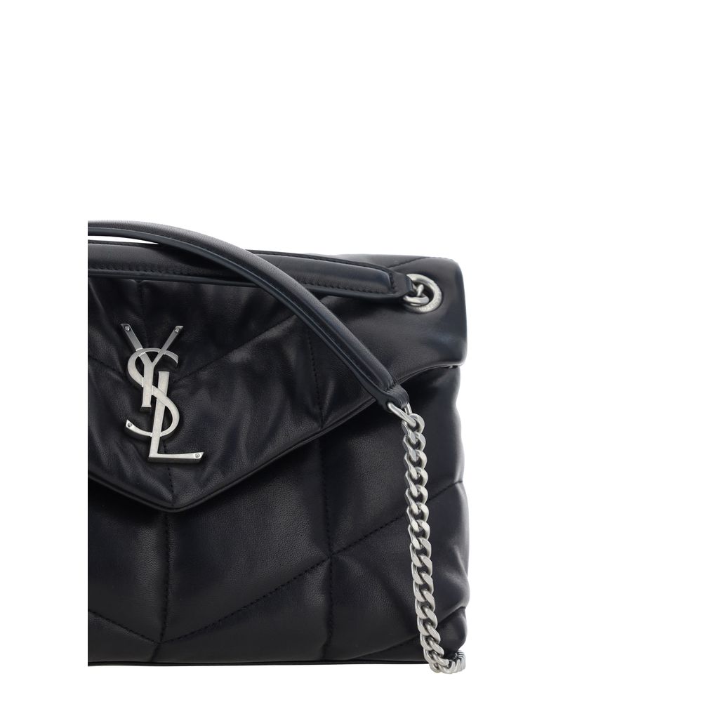Saint Laurent Black Lamb Ovis Aries Aries Shoulder Bag - Allority