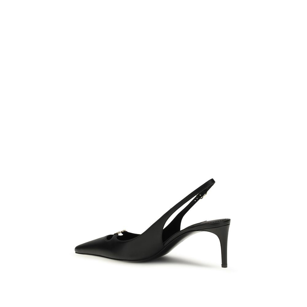 Dolce & Gabbana Black Calf Leather Bos Taurus High Heel Pumps - Allority