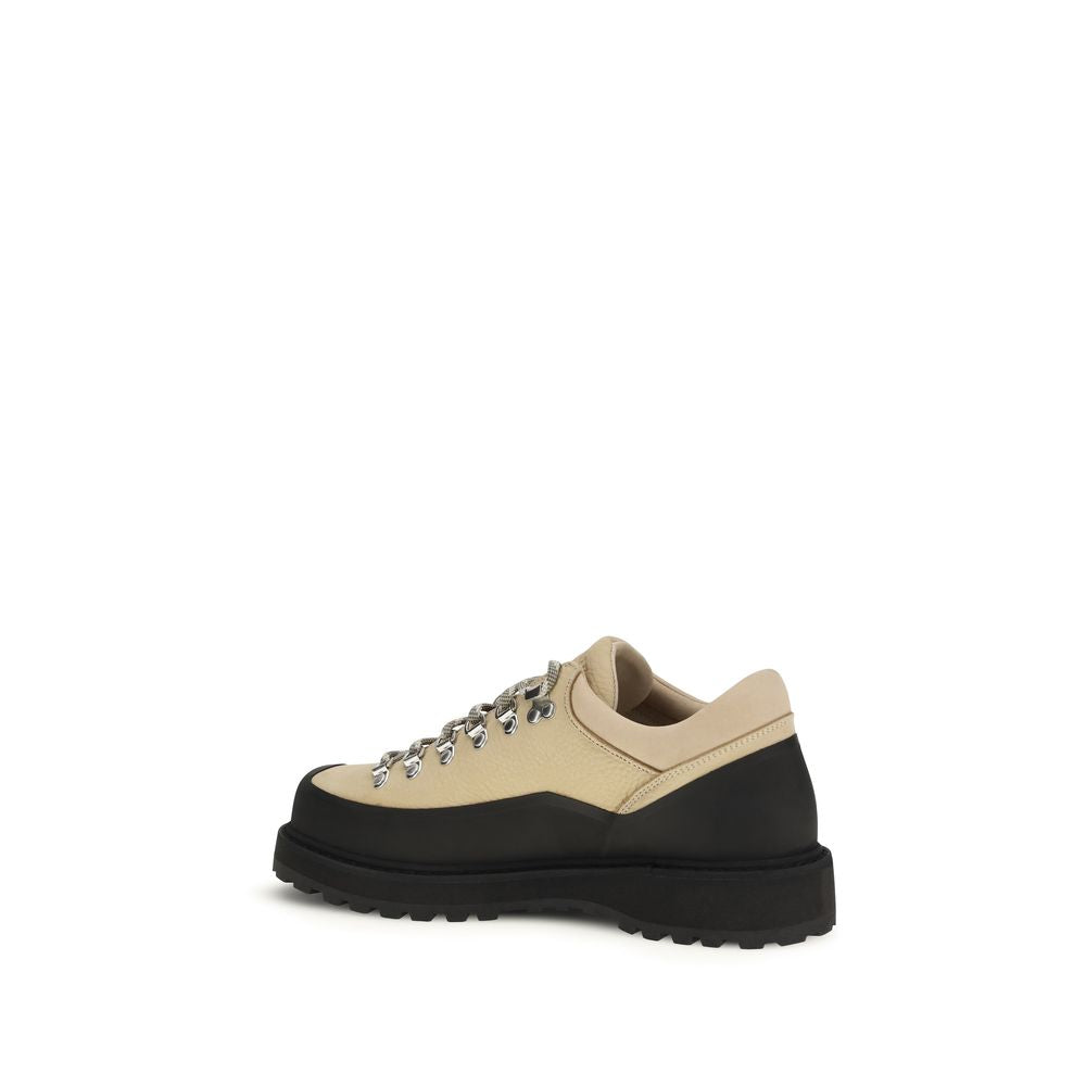 Diemme Beige Calf Leather Bos Taurus Lace-Up Boots - Allority