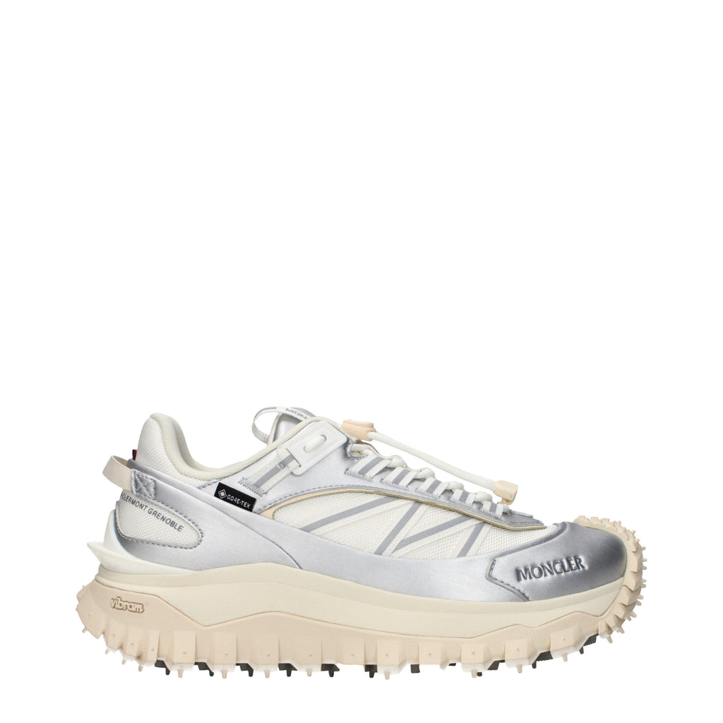 Moncler Gray Fabric Athletic Sneakers - Allority