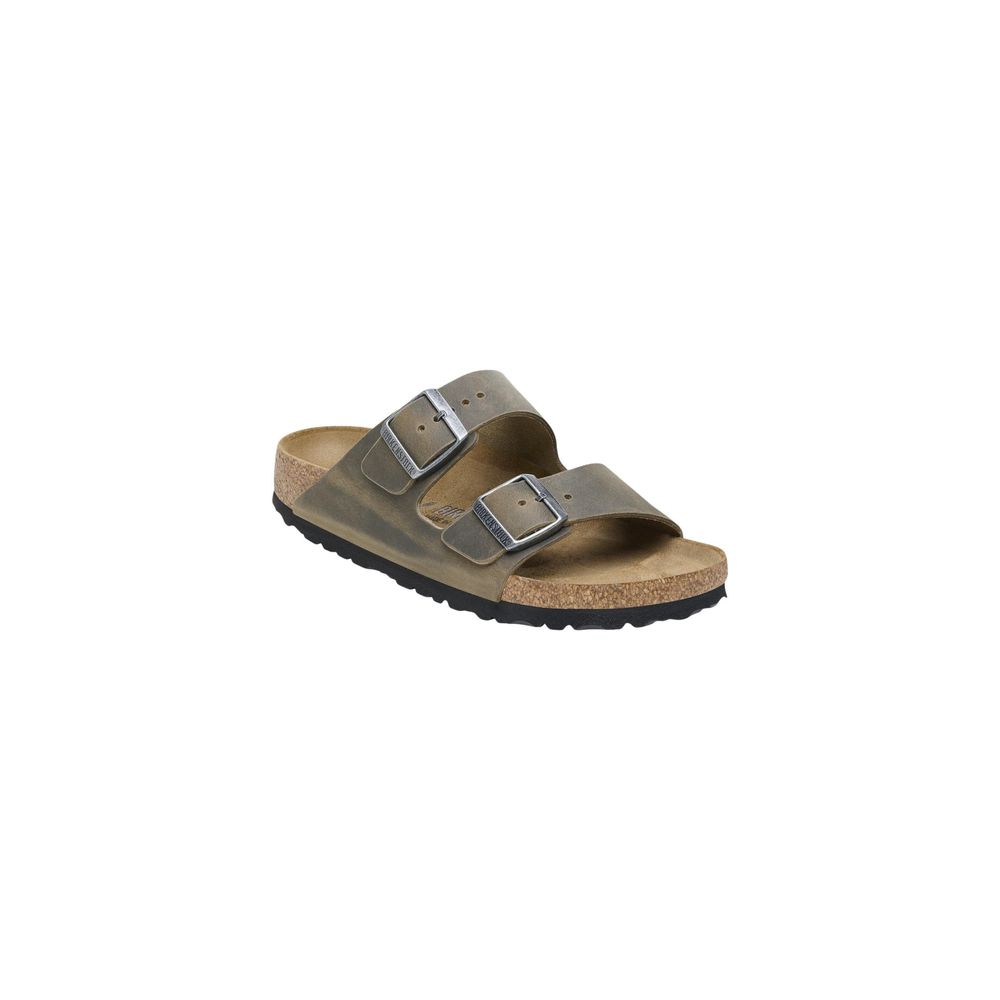 Birkenstock Bicolor Leather Flat Sandals - Allority
