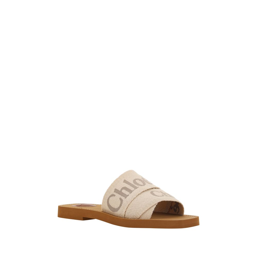 Chloé Multicolor Rubber Flat Sandals - Allority