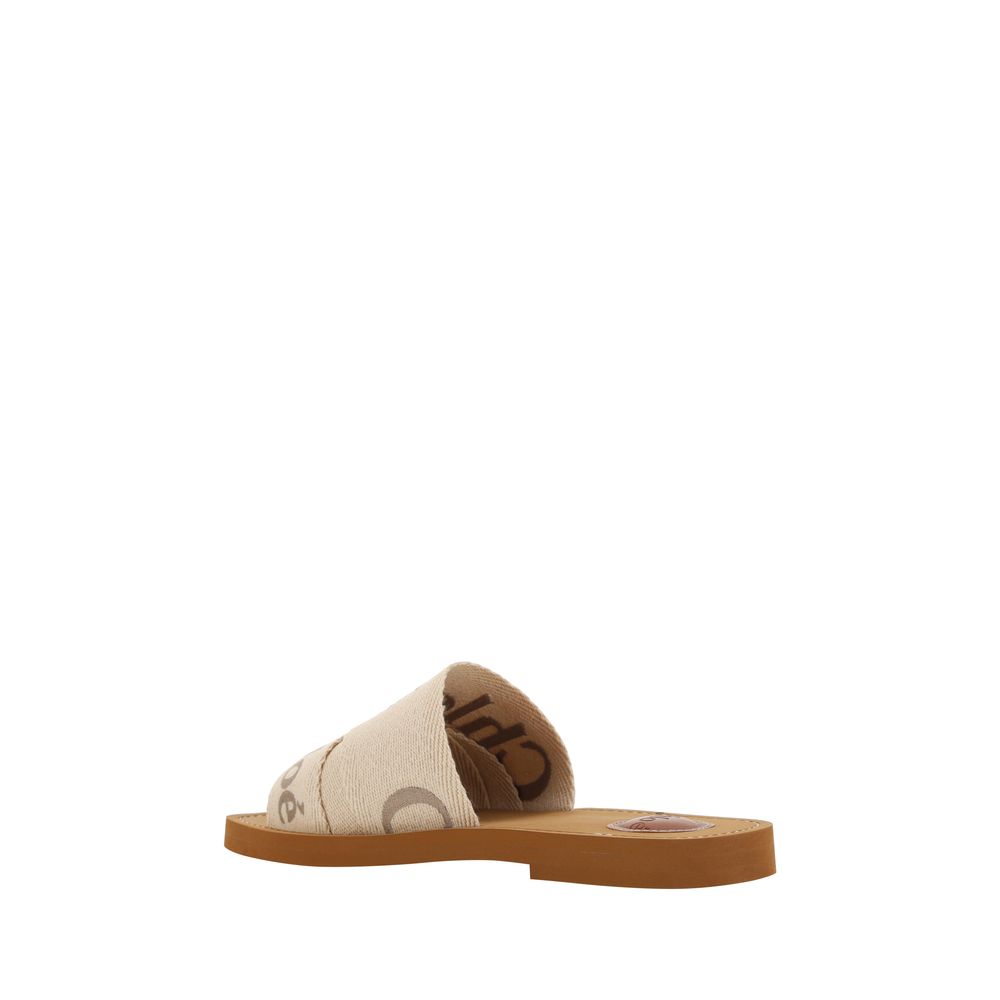 Chloé Multicolor Rubber Flat Sandals - Allority