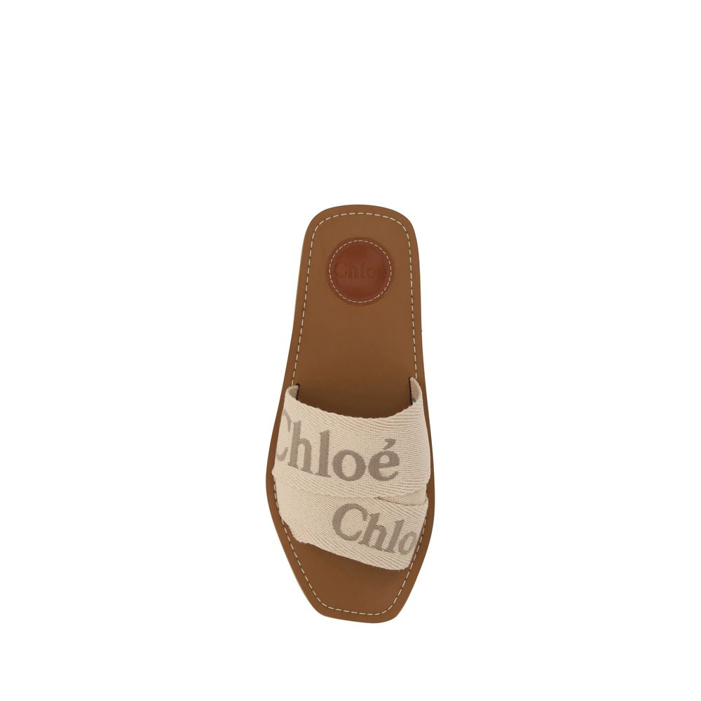 Chloé Multicolor Rubber Flat Sandals - Allority