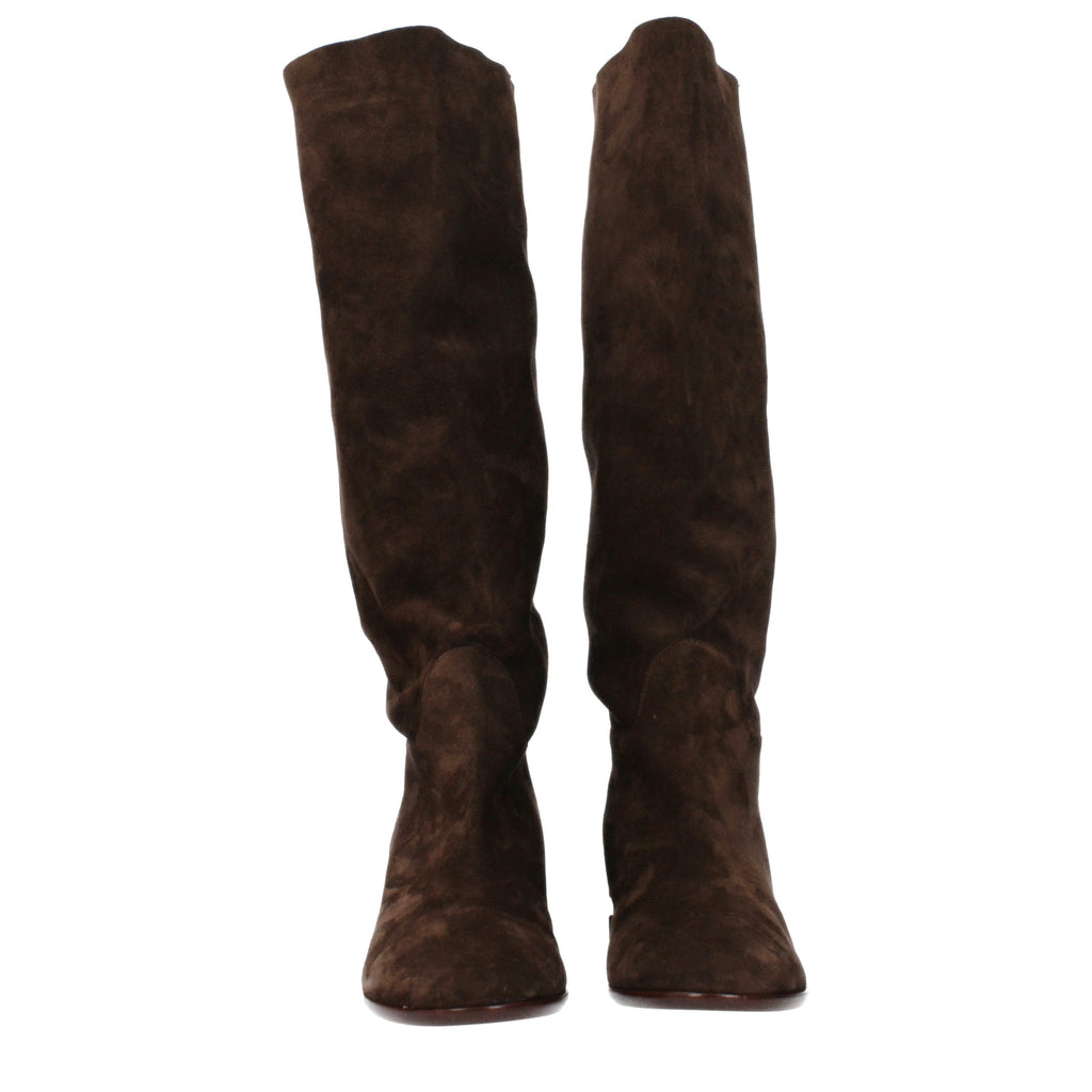Casadei Brown Leather Boots