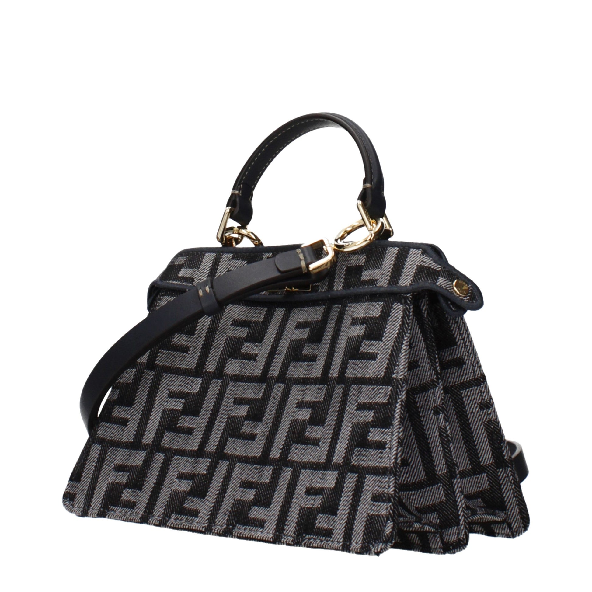 Fendi Black Fabric Handbag - Allority