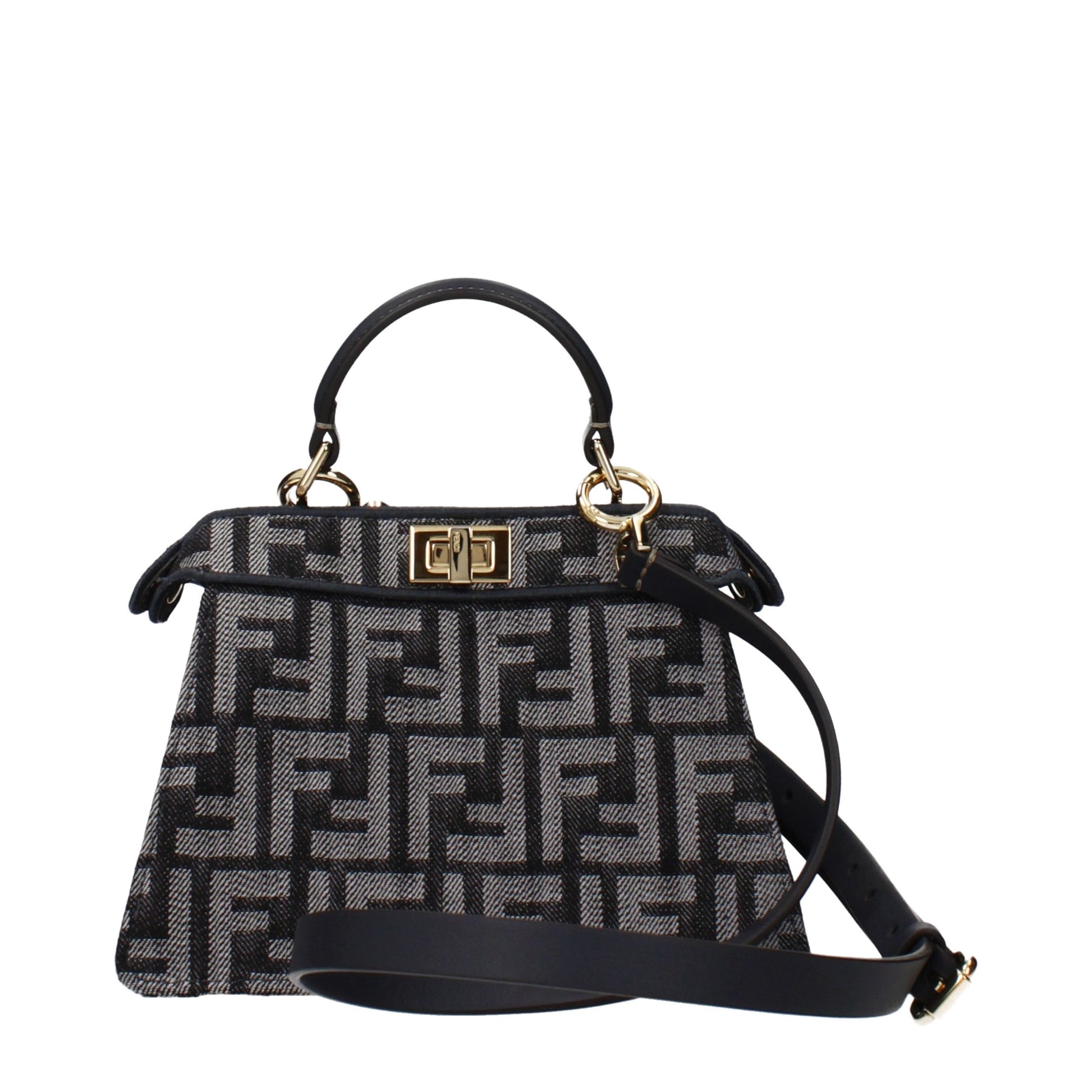 Fendi Black Fabric Handbag - Allority