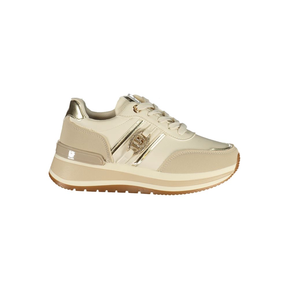 Laura Biagiotti Beige Polyurethane Women Sneaker - Allority