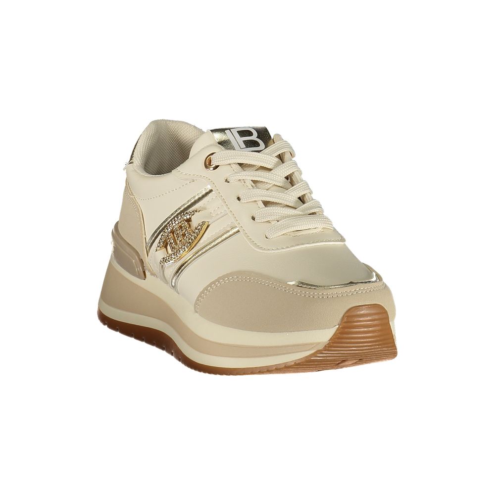 Laura Biagiotti Beige Polyurethane Women Sneaker - Allority