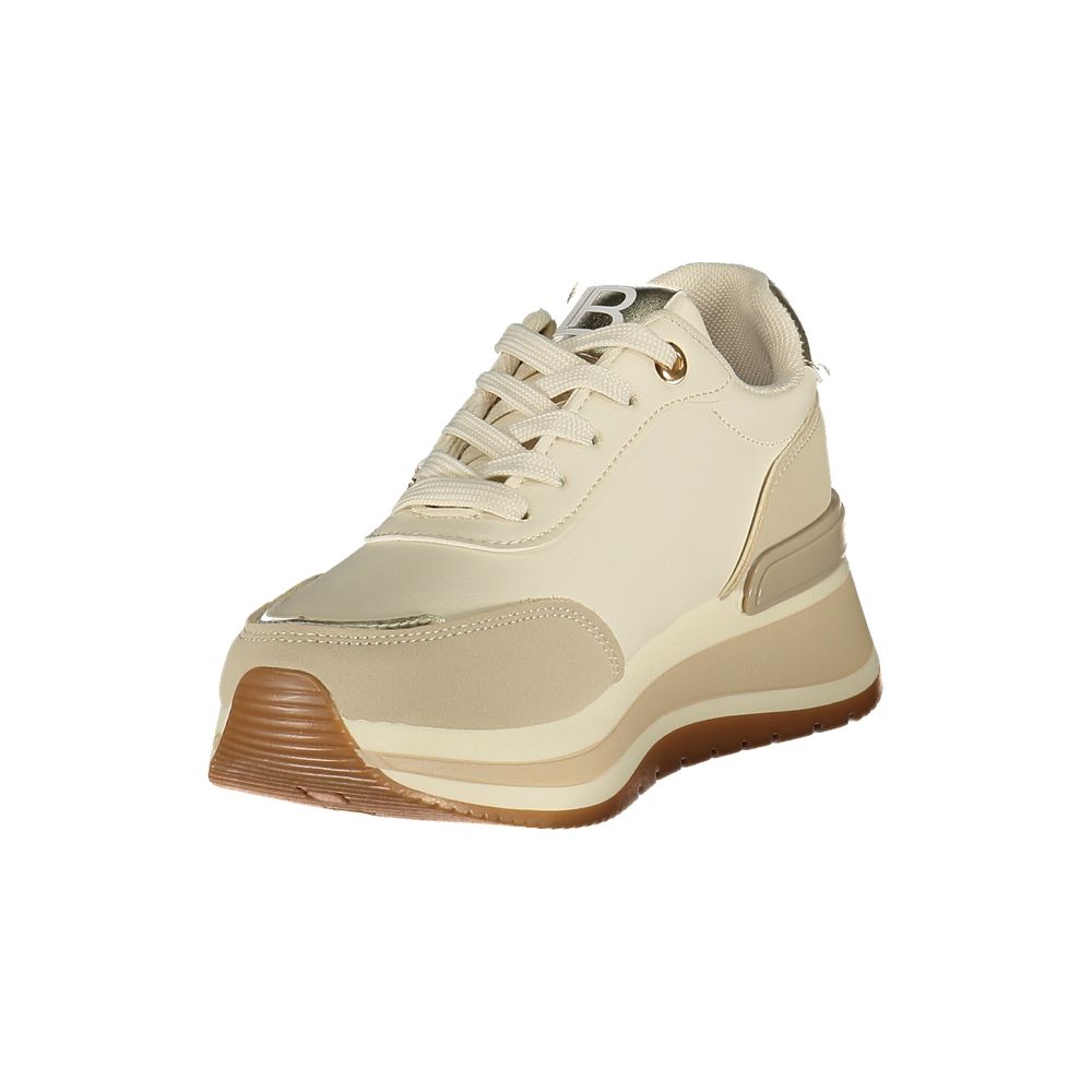 Laura Biagiotti Beige Polyurethane Women Sneaker - Allority