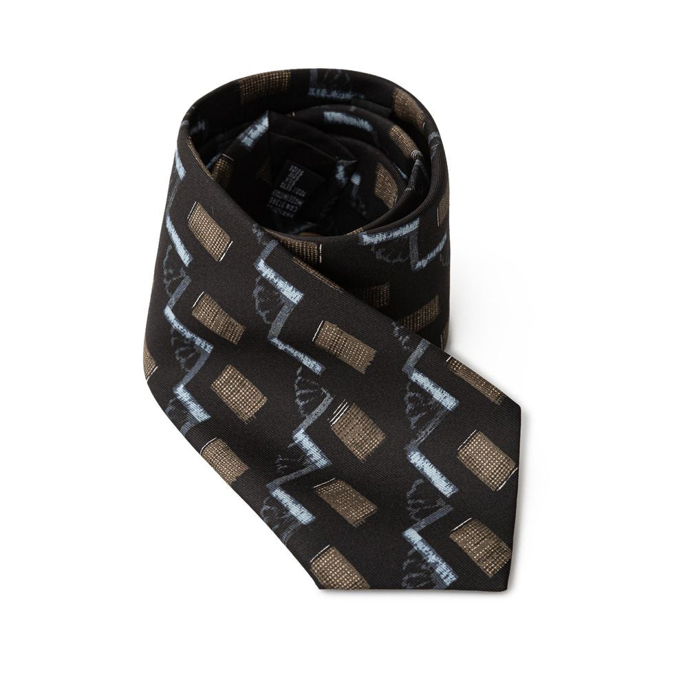 Giorgio Armani Black Silk Tie - Allority