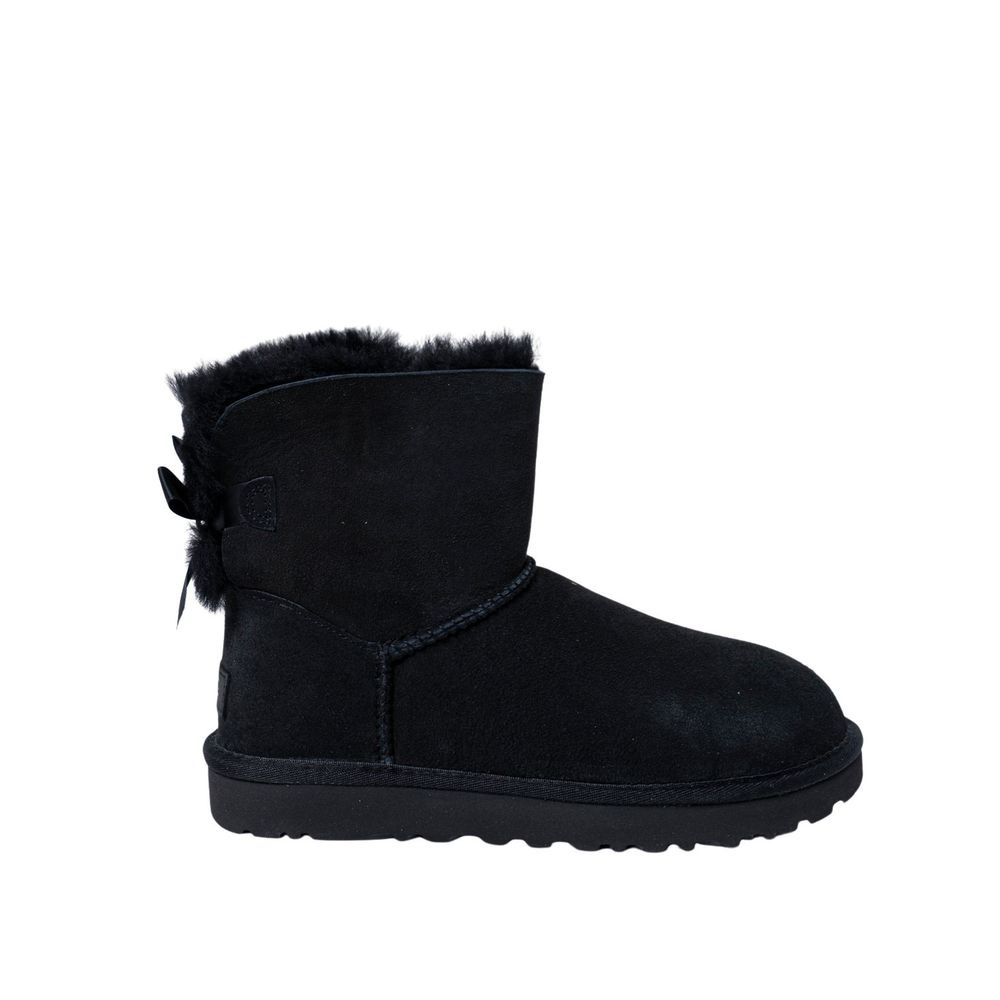 UGG Black Suede Leather Ankle Boots