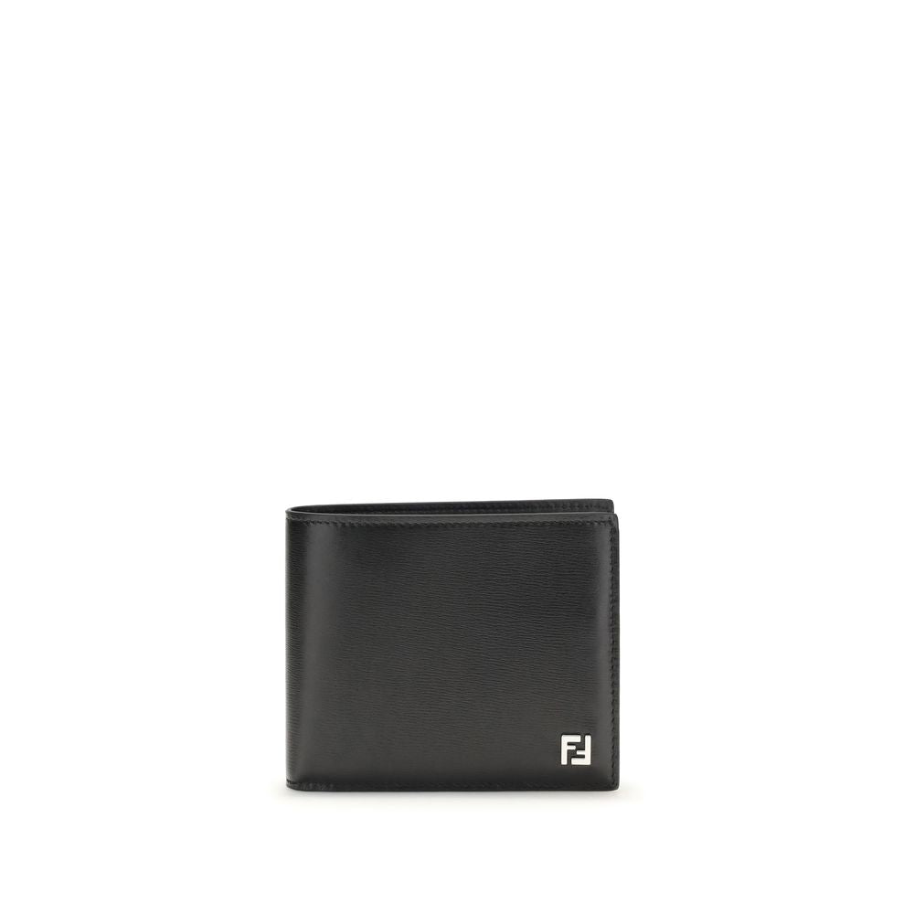 Fendi Black Calf Leather Bos Taurus Wallet