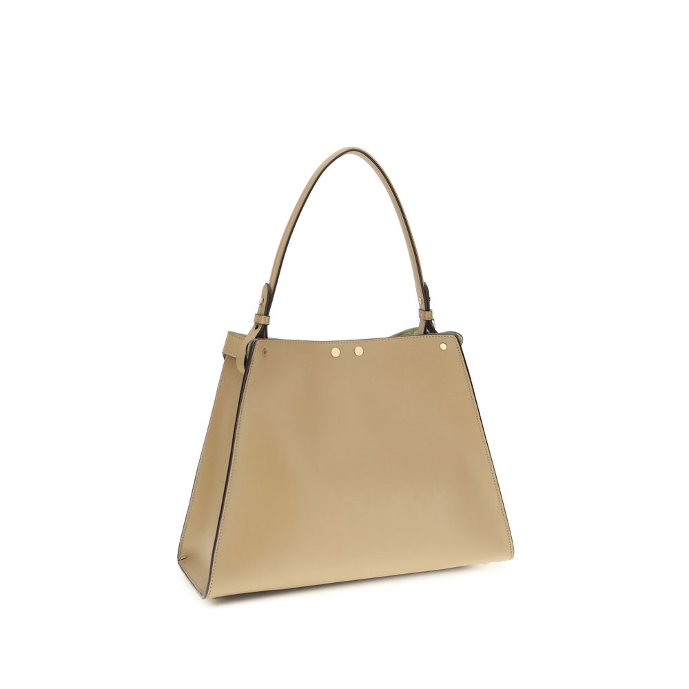 Fendi Beige Calf Leather Bos Taurus Shoulder Bag
