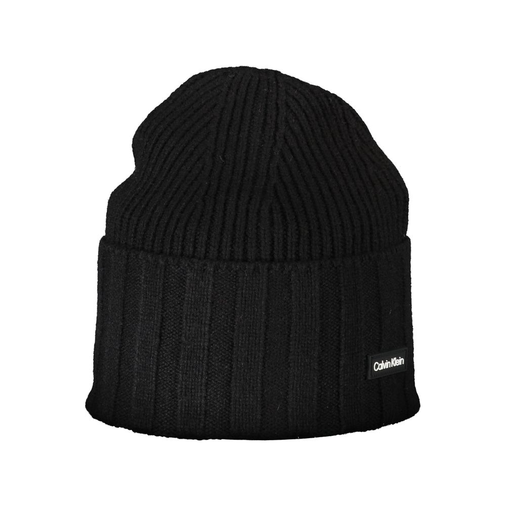 Calvin Klein Black Wool Men Hat