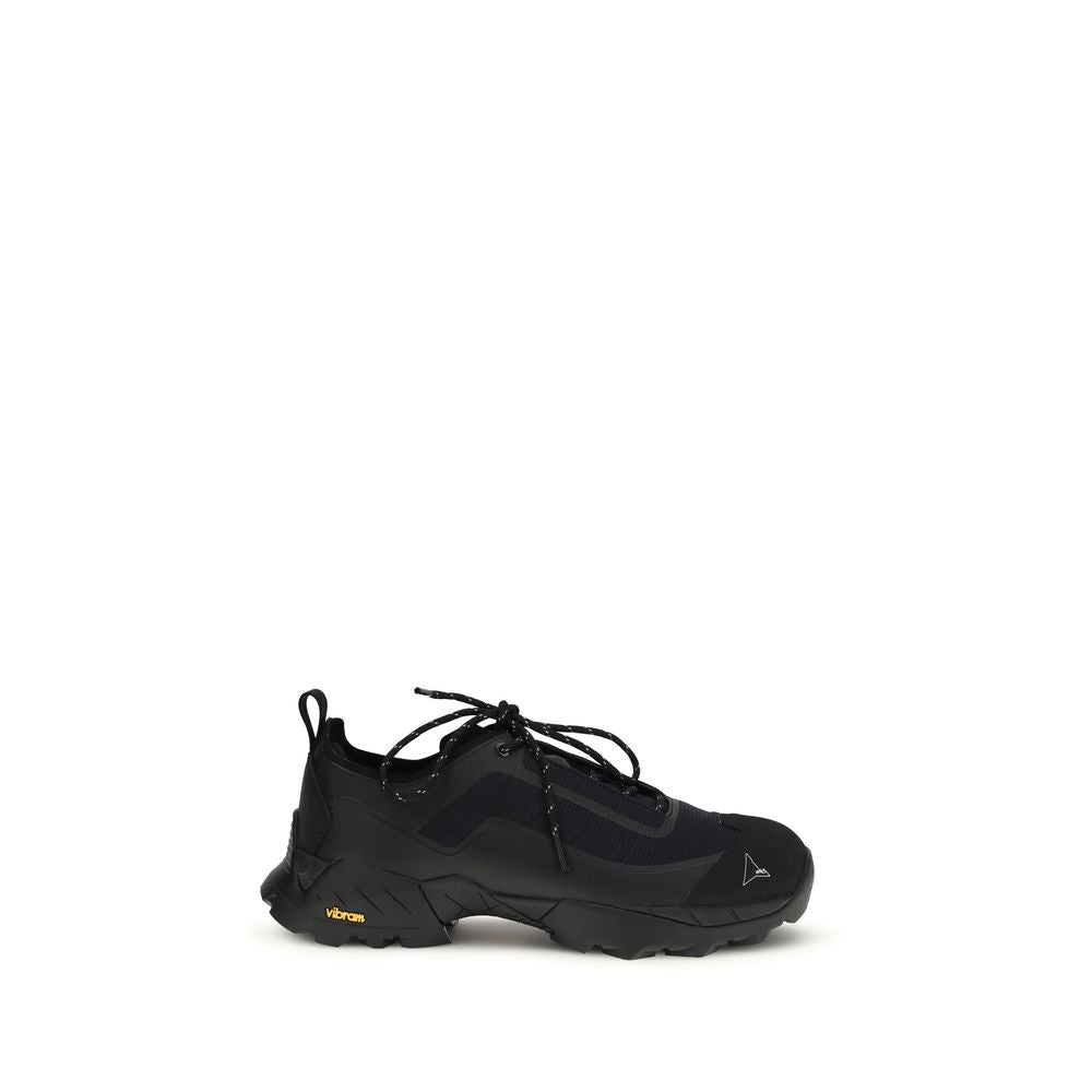 ROA Black Polyester Athletic Sneakers
