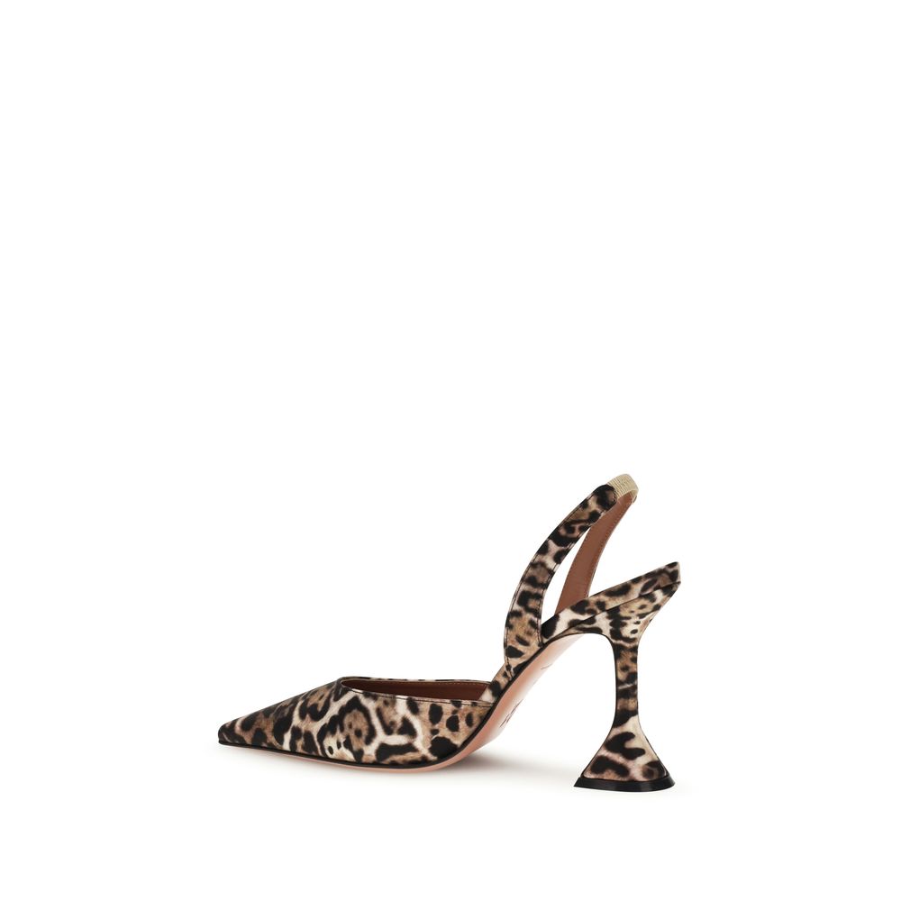 Amina Muaddi Multicolor Calf Leather Bos Taurus Platform Pumps