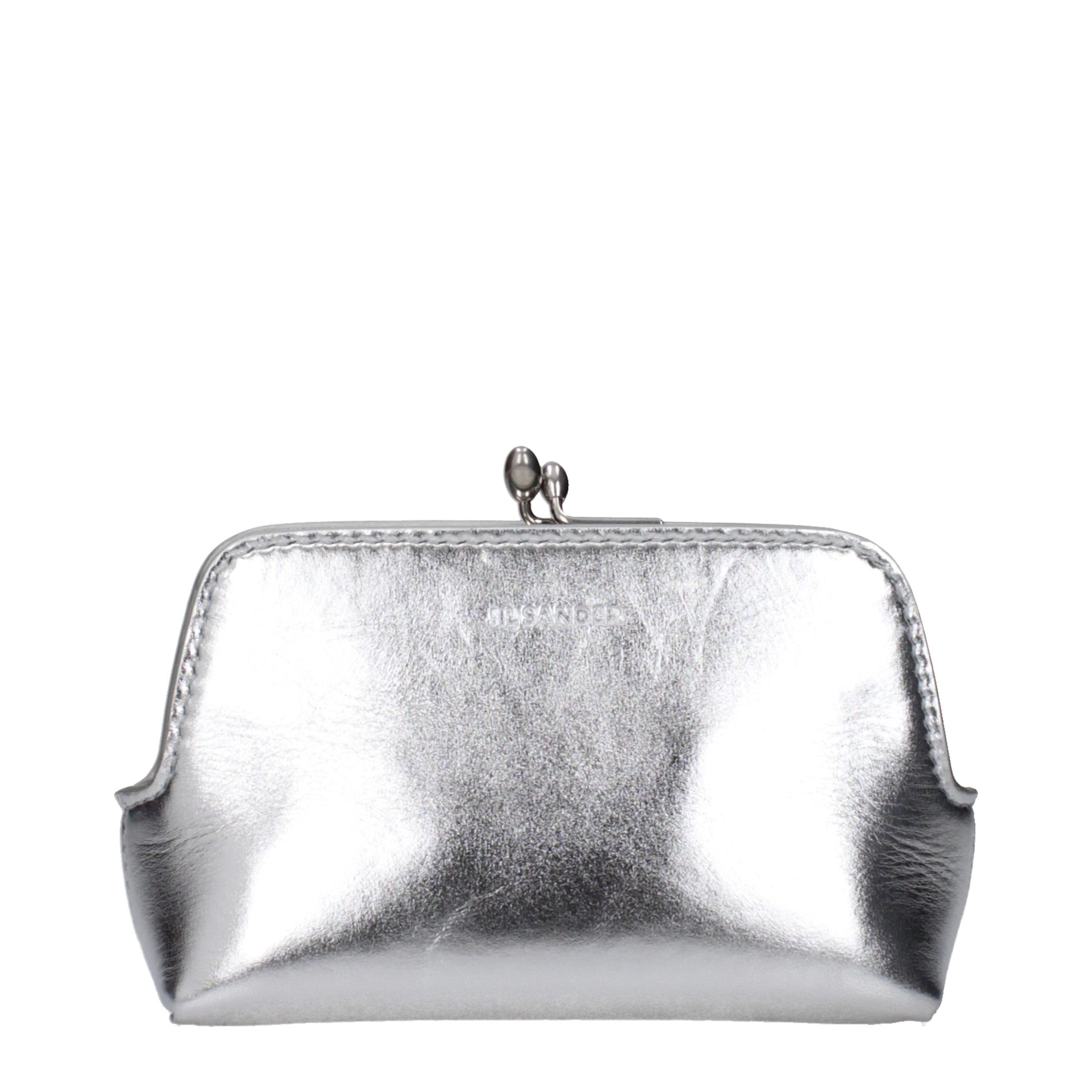 Jil Sander Gray Leather Crossbody Bag