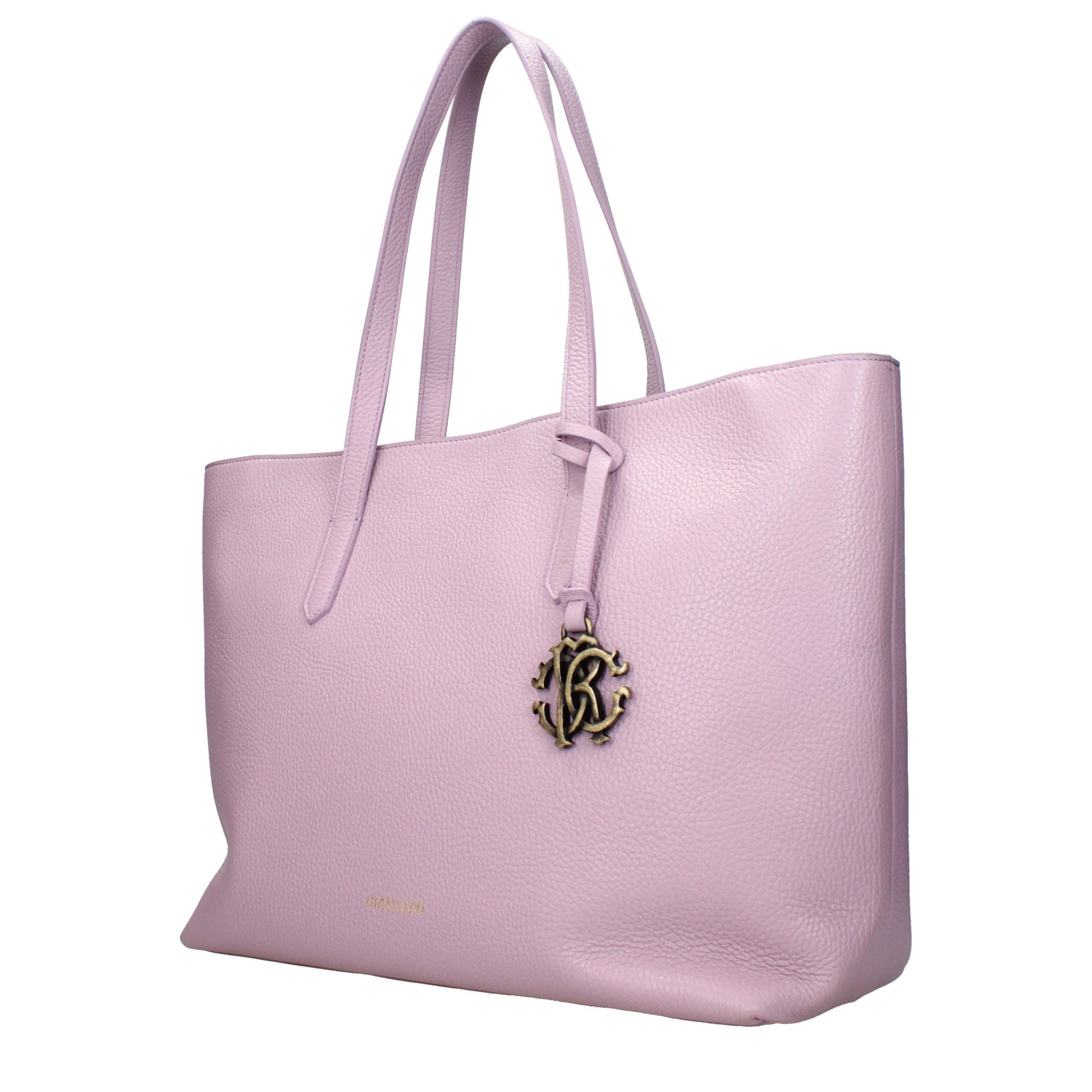 Roberto Cavalli Pink Leather Shoulder Bag