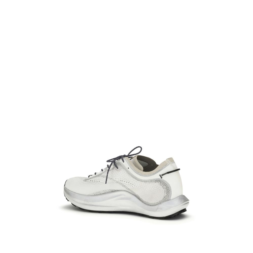ROA White Fabric Athletic Sneakers