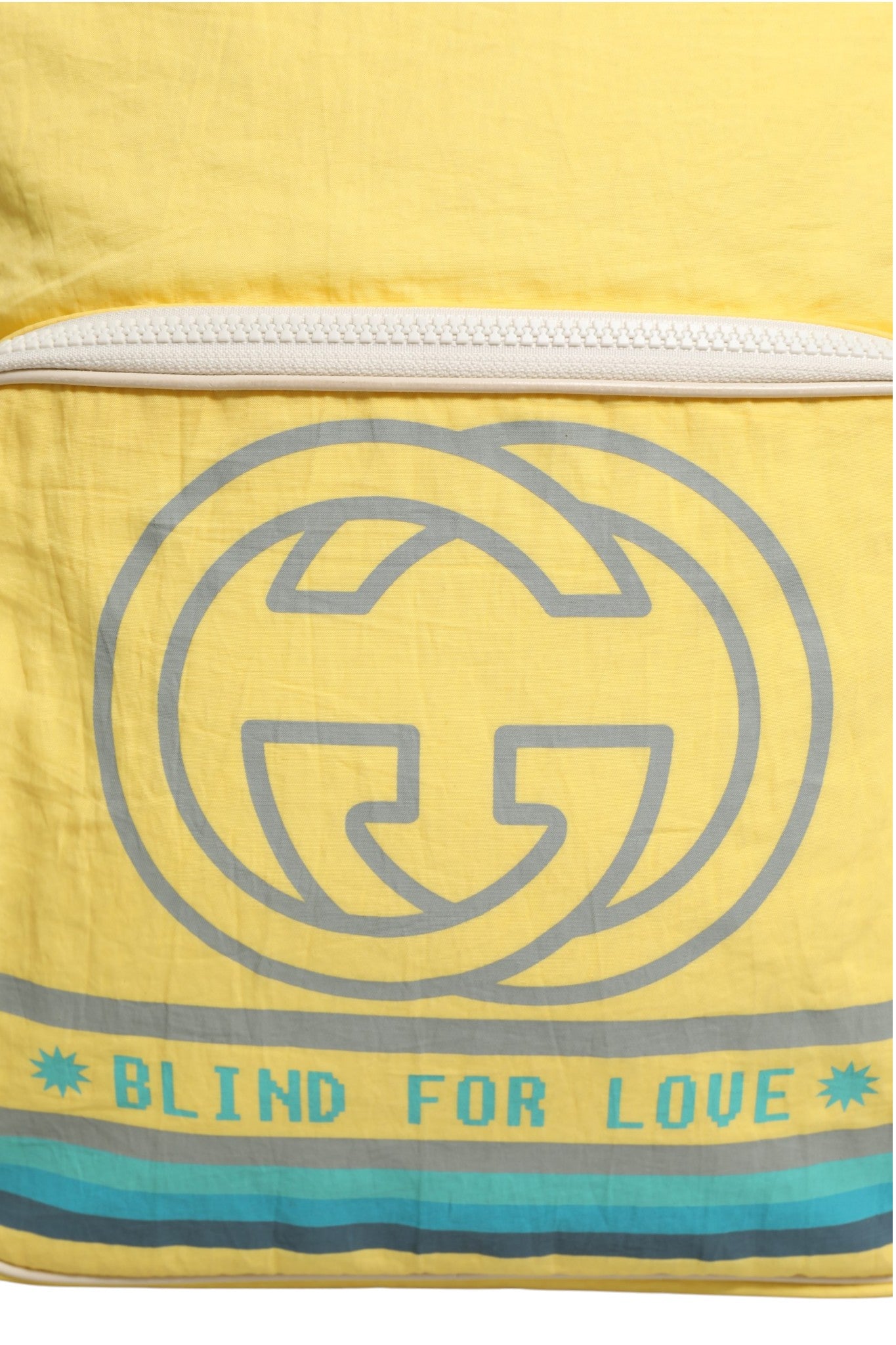 Yellow Nylon Gucci Blind For Love Backpack