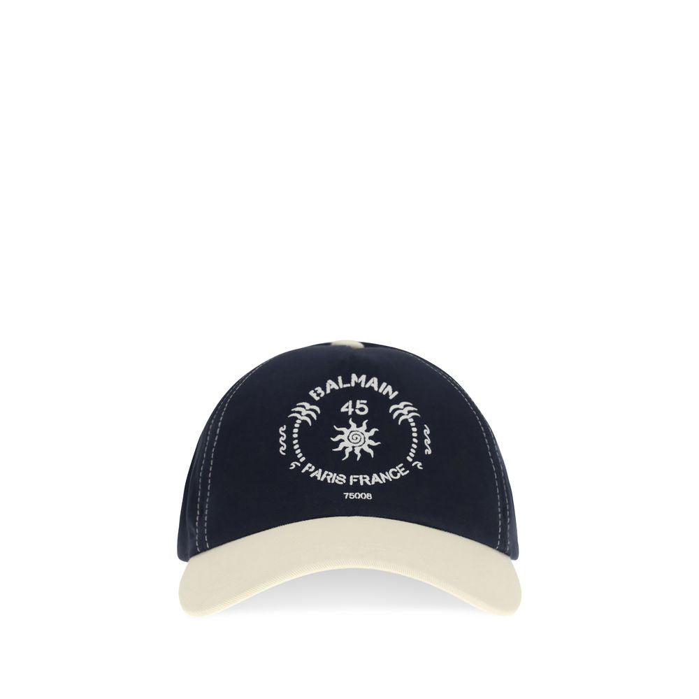 Balmain Blue Cotton Cap (Baseball Hat)