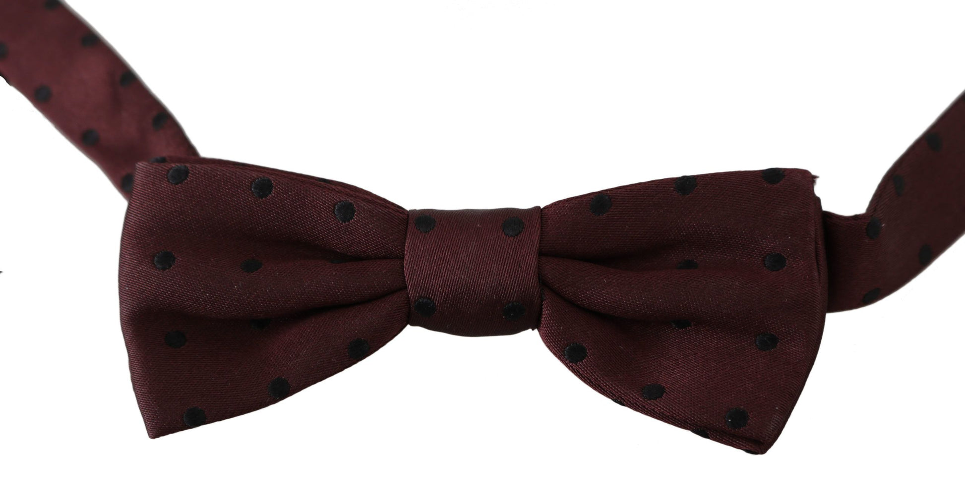 Dolce &amp; Gabbana – Elegante, lila gepunktete Seidenfliege