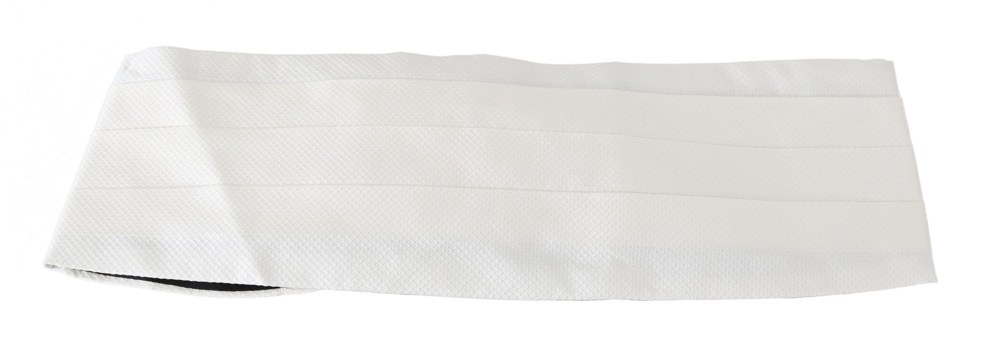 Dolce &amp; Gabbana Eleganter weißer Seidenkummerbund