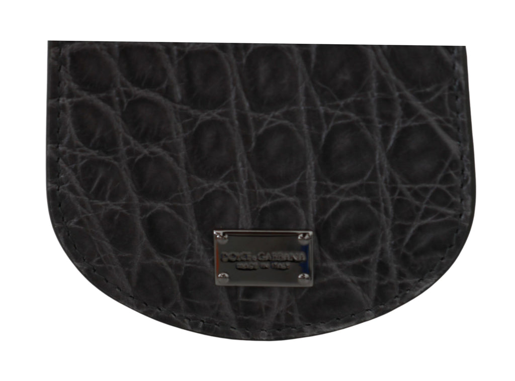 Dolce &amp; Gabbana – Exotic Grey – Kondometui aus Leder