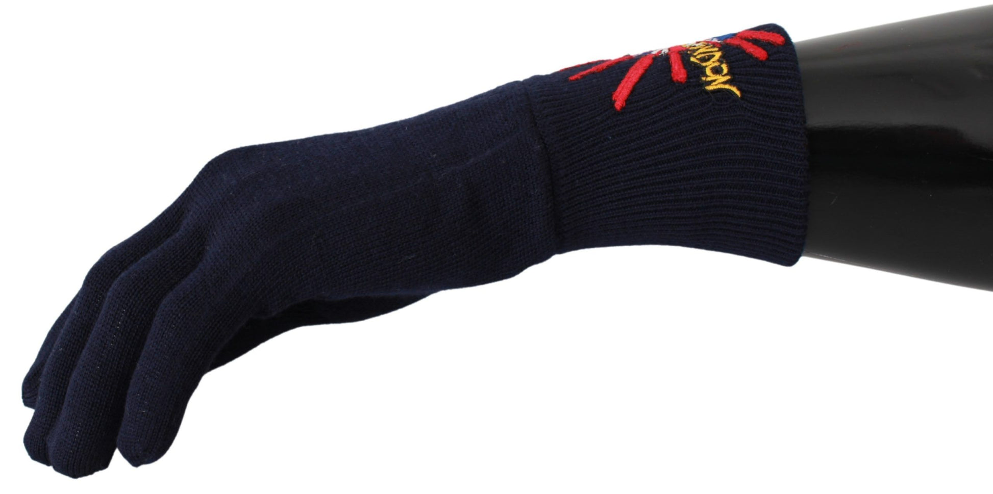 Dolce &amp; Gabbana Blaue Unisex-Handschuhe aus Schurwolle