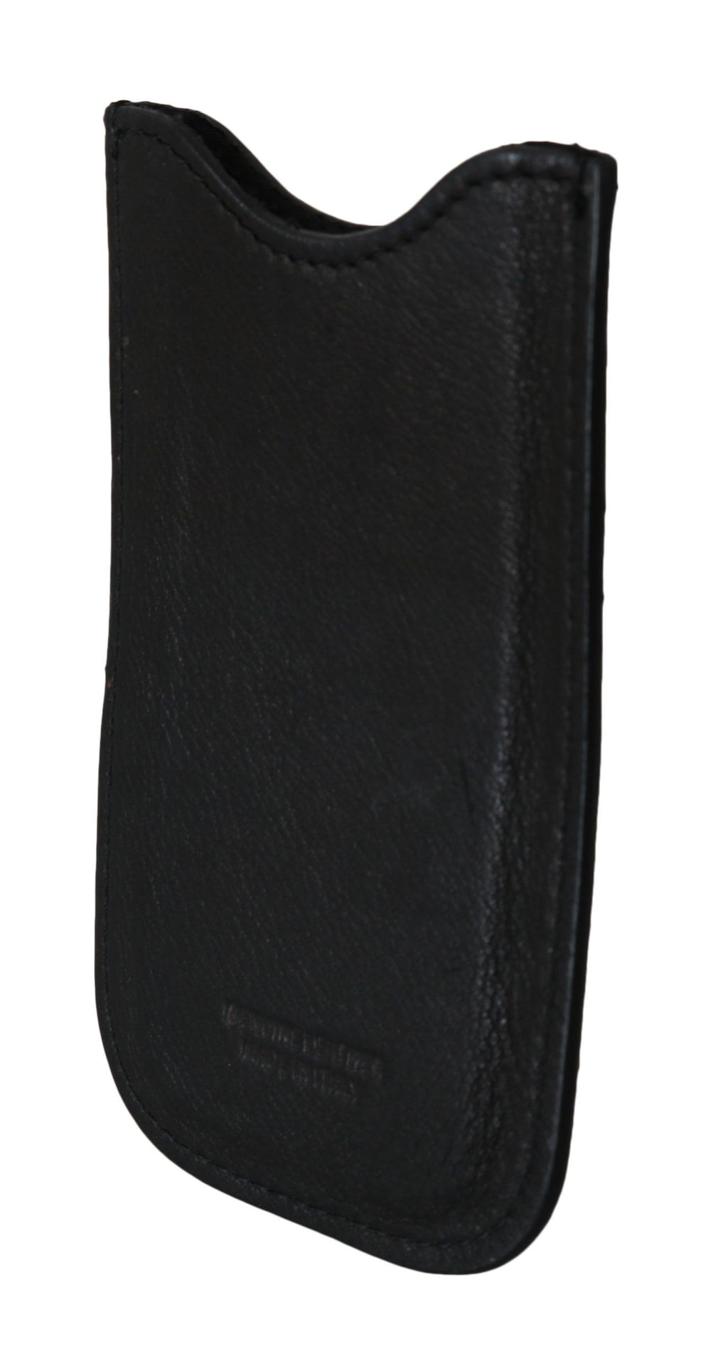 John Galliano Elegante schwarze Herrenbrieftasche aus echtem Leder