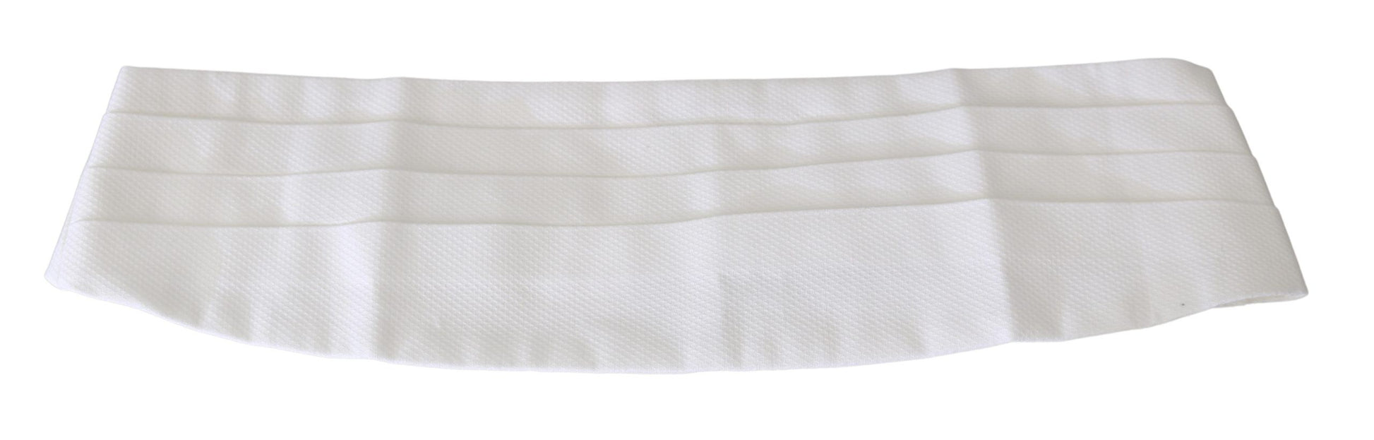 Dolce &amp; Gabbana Eleganter Kummerbund aus weißer Seide