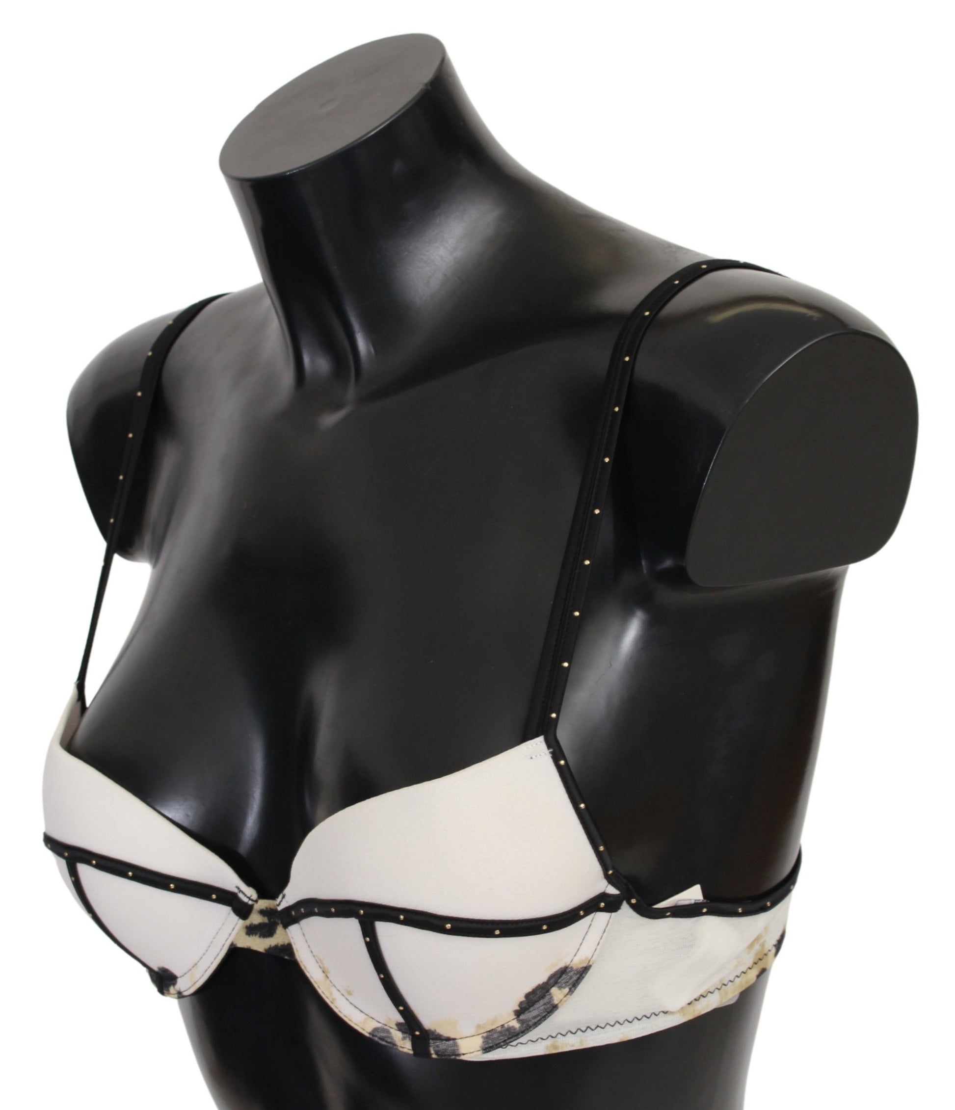 Just Cavalli – Eleganter weißer Push-Up-BH mit Logodetails