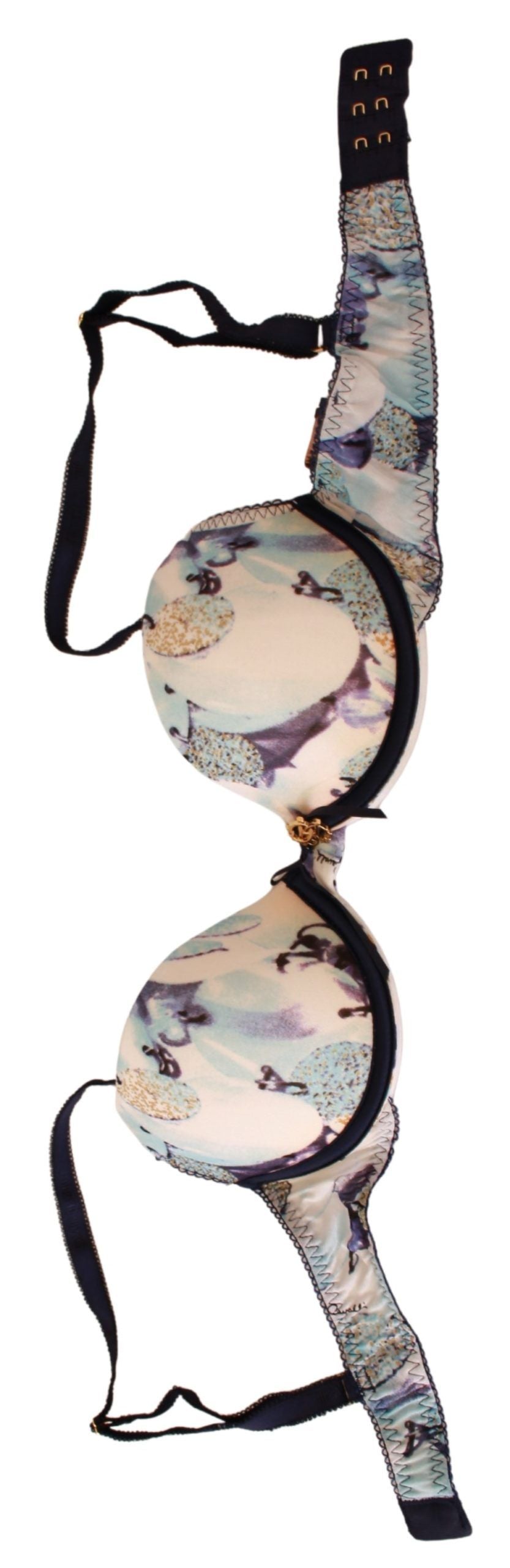 Roberto Cavalli – Eleganter Push-Up-BH mit blauem Aufdruck