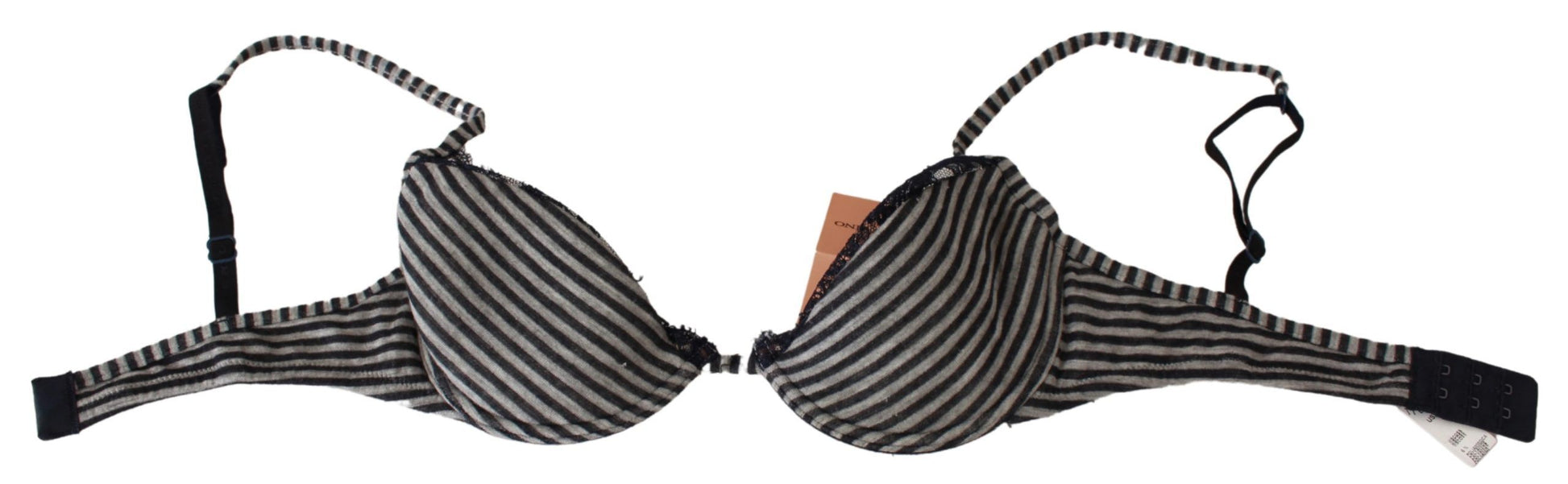 Ermanno Scervino blau gestreifter Reggiseno-Spitzen-BH
