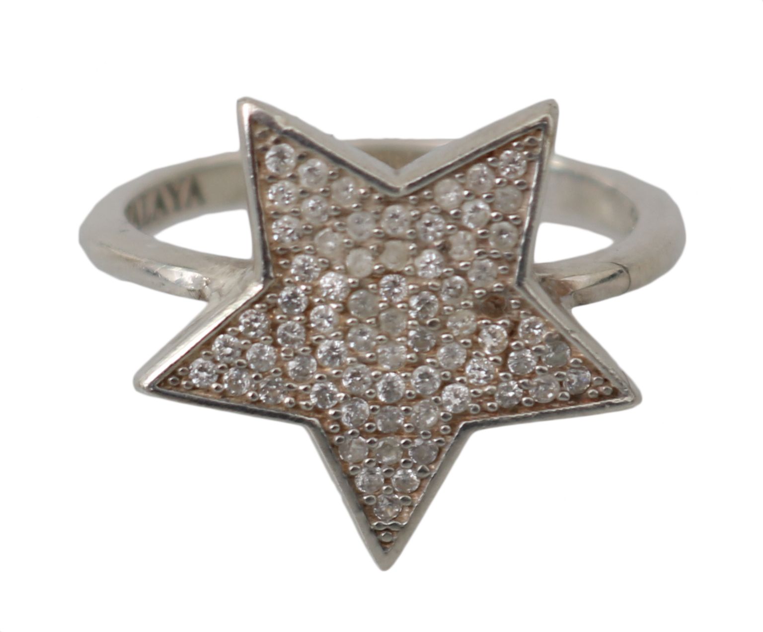 Nialaya Chic Silber CZ Kristall Statement Ring für Damen
