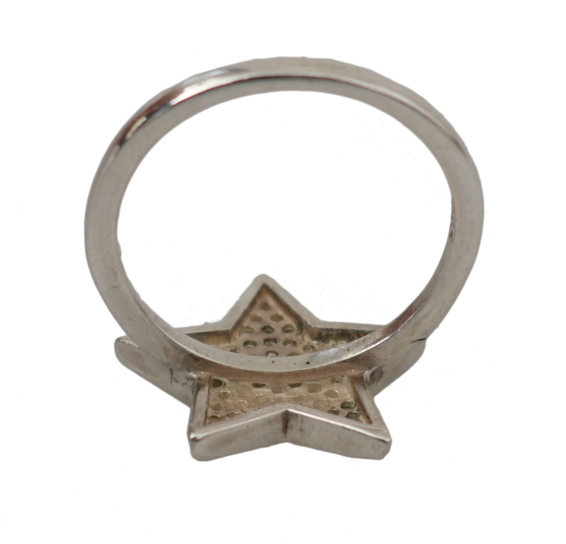 Nialaya Chic Silber CZ Kristall Statement Ring für Damen