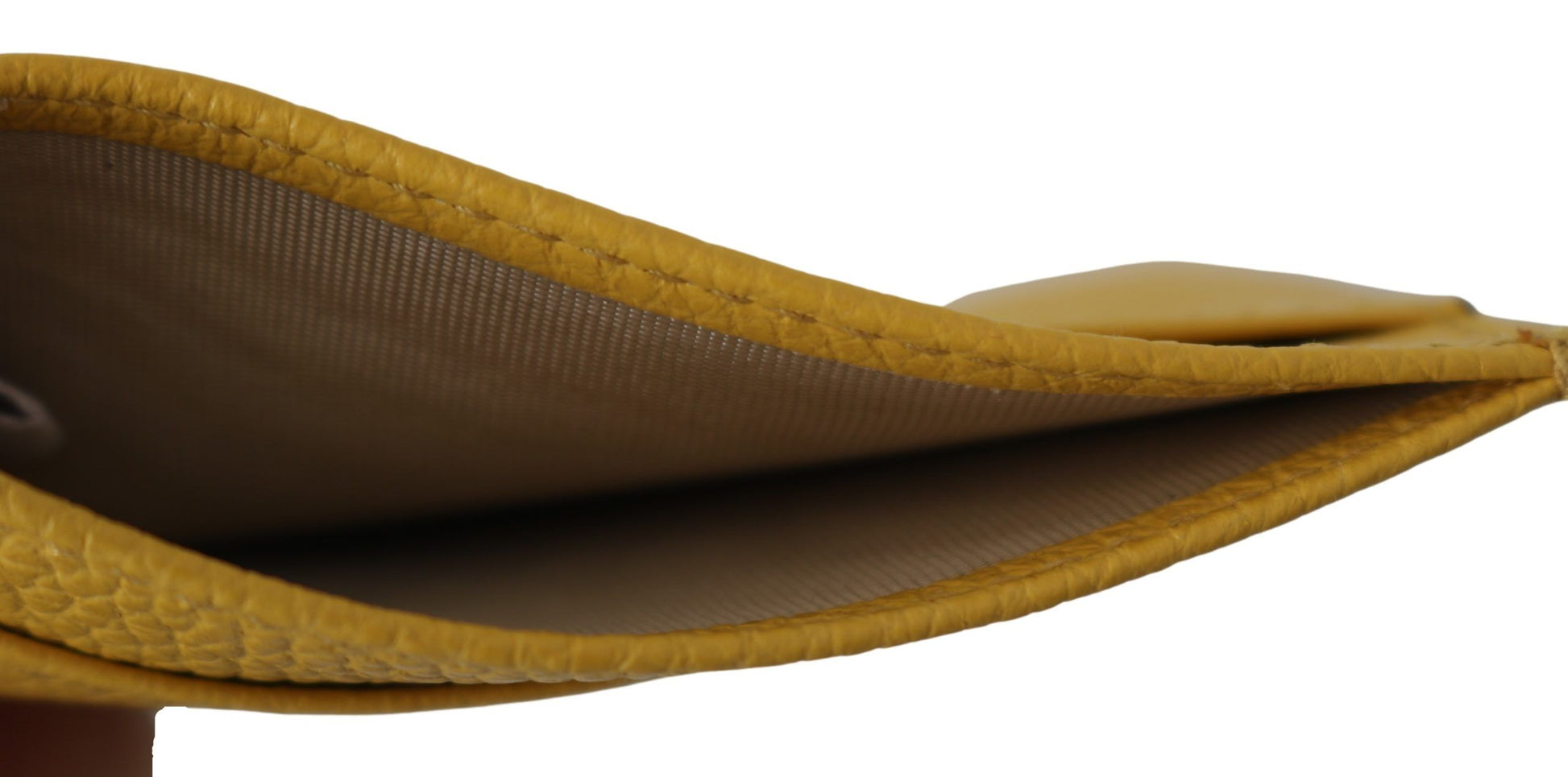Jimmy Choo Sunshine Gelbes Kartenetui aus Leder