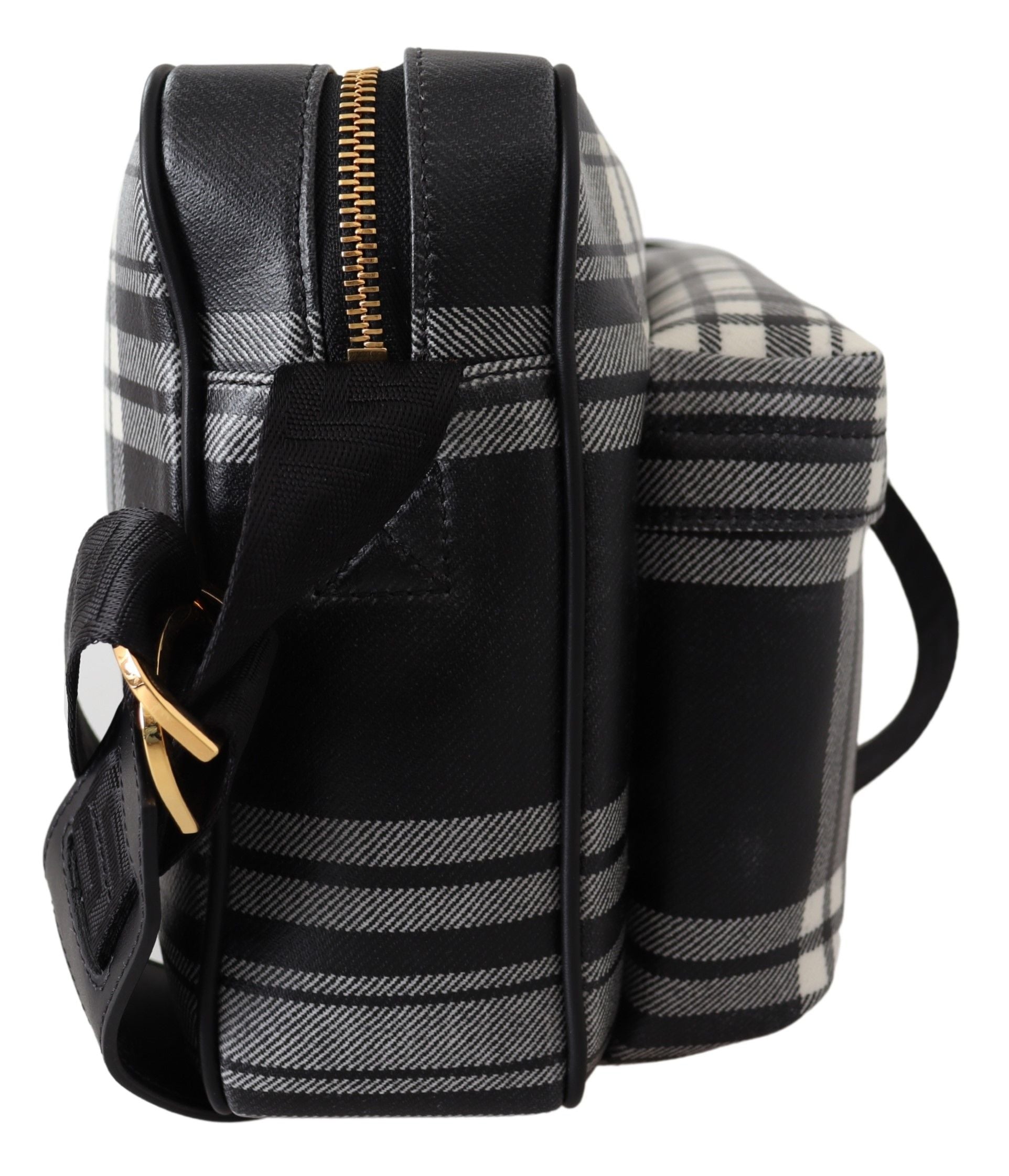 Versace – Elegante Umhängetasche aus grauem Leder