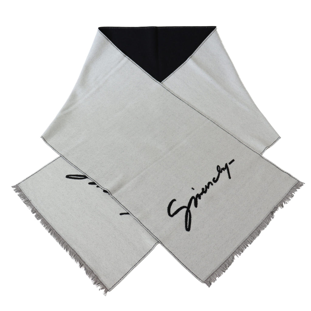 Givenchy Eleganter monochromer Schal aus Woll-Seiden-Mischung